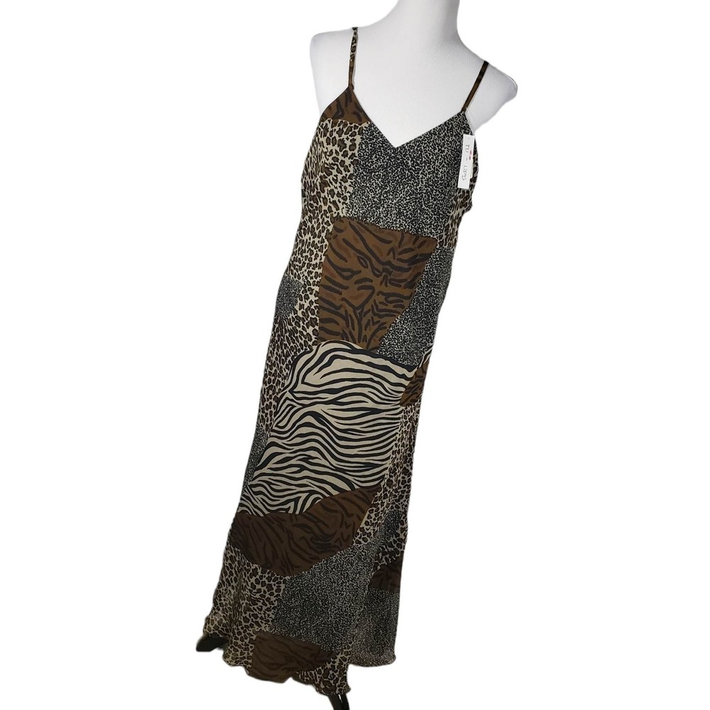 Tu-Lips Women's sz X-Large (cut small) Animal Print Sundress -see Measurements